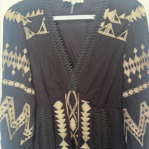 Hale Bob Fallin Embroidered Maxi Dress in Black - Picture 12 of 12